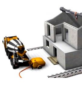 строительство домов 3д принтером - тип 1