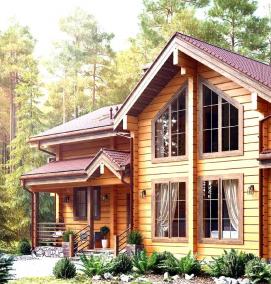 строительство домов из бруса под ключ - тип 2