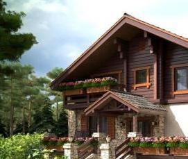 строительство домов из дерева - вариант 4