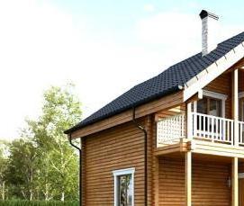 строительство домов из двойного бруса - вариант 1