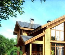 строительство домов из клееного бруса под ключ - вариант 1