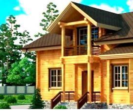 строительство домов из клееного бруса под ключ - вариант 3