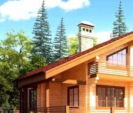 строительство домов из клееного бруса - тип 3