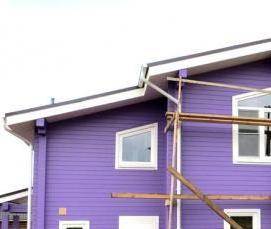 строительство домов из сухого профилированного бруса - вариант 2