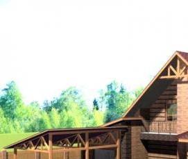 строительство домов с мансардой - модель 1