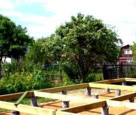 строительство фундаментов деревянных домов - вариант 1