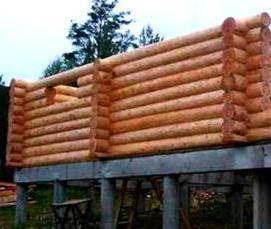 строительство фундаментов деревянных домов - вариант 3