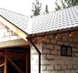 строительство хозблока из газобетона - вариант 2