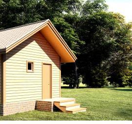 строительство хозблоков на даче под ключ - модель 3