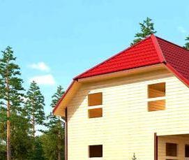 строительство каркасных домов под ключ проекты - вариант 4