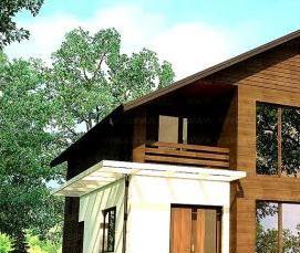 строительство каркасных домов под ключ проекты - вариант 2