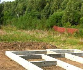 строительство ленточного фундамента для дома - тип 1