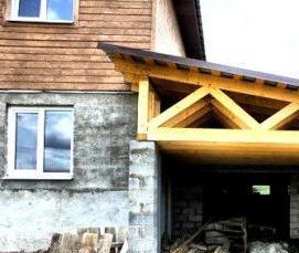 строительство пристроя дому - вариант 2