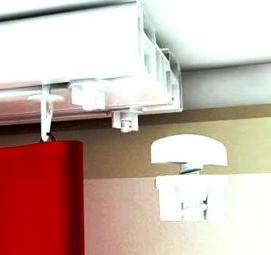 струнный потолочный карниз для штор - тип 3