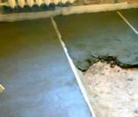 стяжка на улице - тип 2