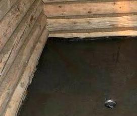 стяжка пола в деревянном доме - модель 1