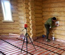 стяжка пола в деревянном доме - модель 4