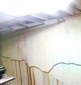 стяжка трещины в стене - модель 4