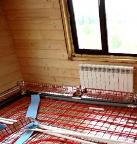 сухой теплый пол - модель 4