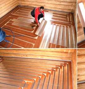 сухой теплый пол - модель 3