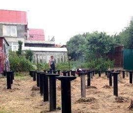 сваи для каркасного дома - модель 2