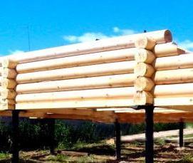 сваи из бревна - вариант 3