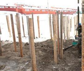 сваи из дерева - модель 4