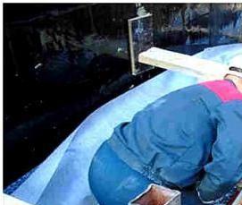 сваи из пластиковых канализационных труб - модель 3