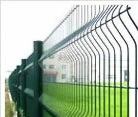сварная сетка зеленая для забора - модель 4
