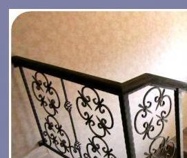 сварные перила для лестницы - вариант 4