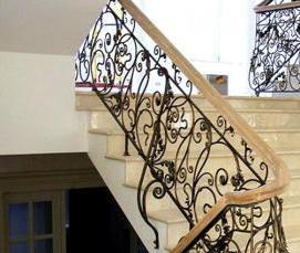 сварные перила для лестницы - вариант 2