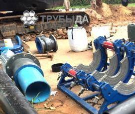 сварочные работы полиэтиленовых труб - вариант 3