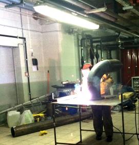 сварочные работы в газовом колодце - тип 1