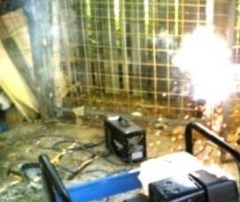 сварочные работы в помещении - модель 1