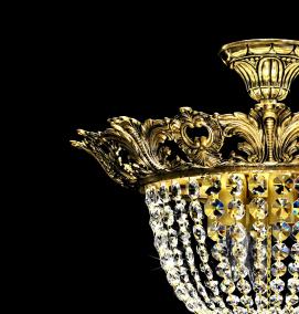 светильник потолочный хрустальный - тип 4