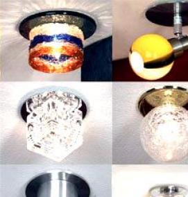 светильники угловые потолочные - модель 3