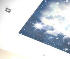 светящие натяжные потолки - тип 2