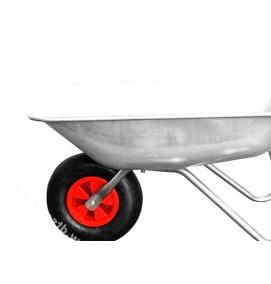 тачка садовая оцинкованная 65л - модель 4