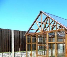 теплица из деревянных брусков - вариант 3