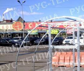 теплица из оцинкованного профиля - тип 1