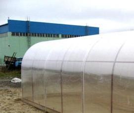 теплица из поликарбоната на металлическом каркасе - тип 1