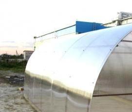 теплица из поликарбоната на металлическом каркасе - тип 2