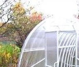 теплица из пвх труб и поликарбоната - вариант 3