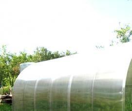 теплица на деревянном каркасе из поликарбоната - модель 4