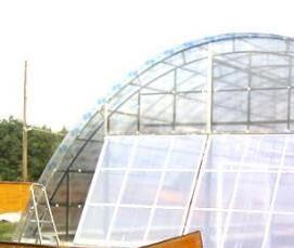 теплица надежная с открывающейся крышей - тип 3