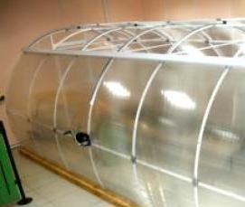 теплица надежная с открывающейся крышей - тип 2