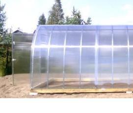теплица оцинкованная усиленная из поликарбоната - тип 2
