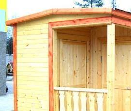 теплые бытовки для дачи - модель 3