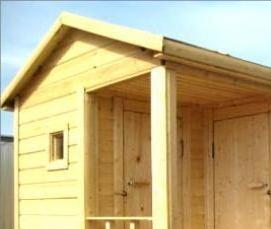 теплые бытовки для дачи - модель 2