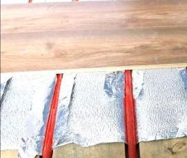 теплые полы под ДВП - вариант 1